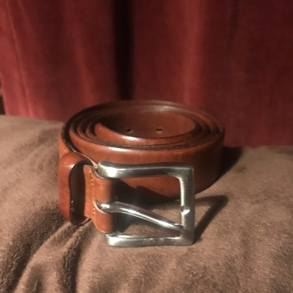 Full Grain Leather Belt Made in Italy Size 38